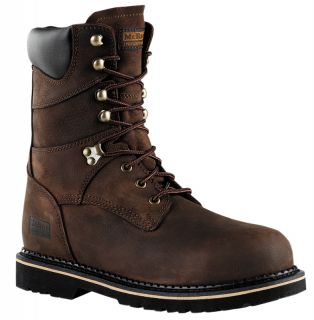 Mens Work Boots McRae Industrial 6 Safety Toe Medium D M Dark Brown