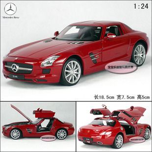 New Mercedes Benz SLS AMG 1 24 Alloy Diecast Model Car Toy with Box