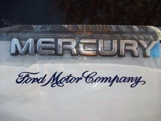 1991 1994 Capri Mercury Word Emblem on Trunk