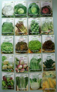 Vegetable Seeds Superior Quality 30 Varieties to Choose From