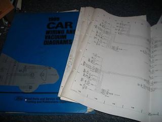 1988 Ford Tempo Mercury Topaz Vacuum Diagrams Sheets