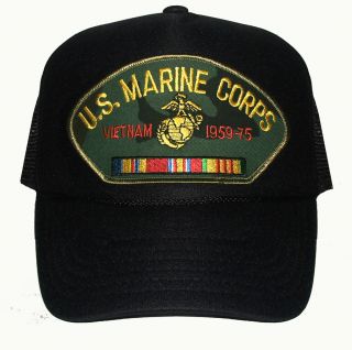 Marine Corps Vietnam Vet USMC Mesh Ball Cap Free SHIP