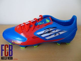 LIONEL MESSI FC BARCELONA SIGNED ADIDAS F50 BOOT from Official Signing