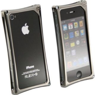Wicked Metal Jacket WMJ2140 Black Chrome Alloy Case for iPhone 4 4G 4S