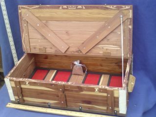 Native american handcrafted cedar regalia box custom made S N 1 10 ltd