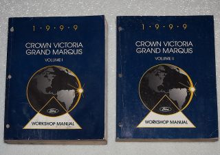 1999 Ford Crown Victoria Mercury Grand Marquis Service Manual Police