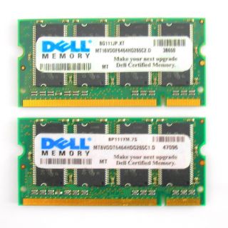  PC2100 PC2700 DELL CERTIFIED DDR SODIMM SDRAM LAPTOP MEMORY MODULE