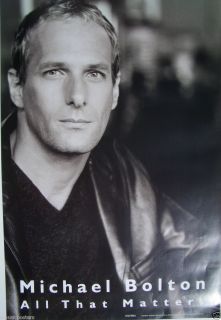 Michael Bolton All That Matters U s Promo Poster