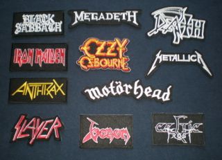 11 Lot Heavy Thrash Death Metal Band Patches Free SHIP