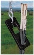 Metal T Post Fence Post Puller Easy Simple Log Chain Tractor s Hook