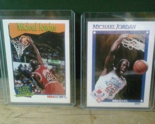Michael Jordan 1991 NBA HOOPS All Star/ 1991 NBA HOOPS All Time Active