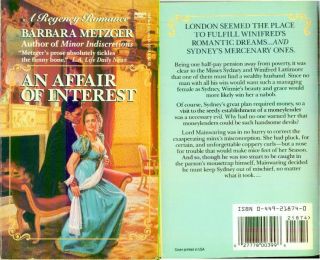 Barbara Metzger An Affair of Interest Regency Romance