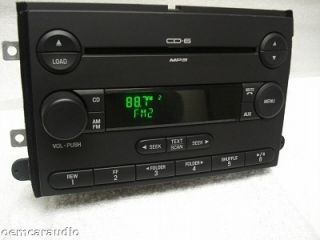 NEW 06 07 FORD Fusion MERCURY Milan Radio Stereo 6 Disc Changer MP3 CD