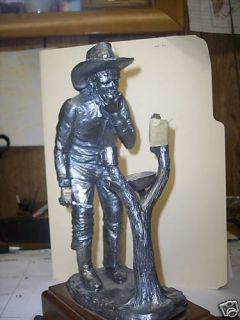 Michael Ricker Pewter Johnny Lee Cowboy with Cert