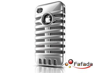 Microphone Cage Mic Hard Back Case Cover Skin for iPhone 4 4S Cool