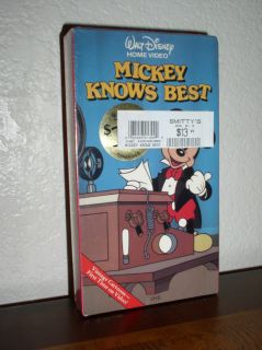 Mickey Knows Best VHS New