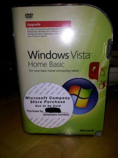 Microsoft Windows Vista Home Basic (Retail)   Upgrade for Windows