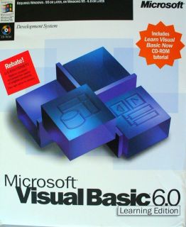 Microsoft Visual Basic 6 6 0 Standard MSDN 3940 Retail Overnight 30day