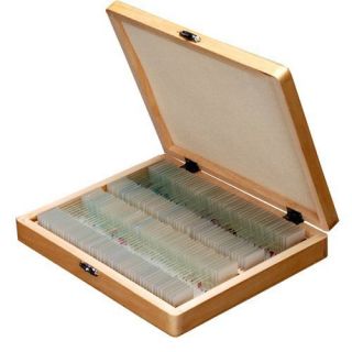 Basic Science Prepared Microscope Slides in Wooden Box Set A