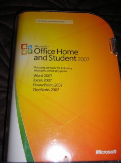 Microsoft Office Home and Student 2007 Software