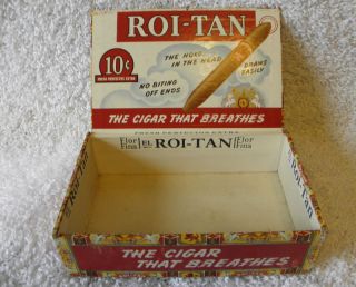 Vintage Cigar Box El Roi Tan Mild Cigars