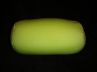 Moshi Microbead Green Tube Cylinder Shape Neck Roll Pillow