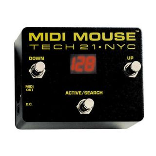 Tech 21 MIDI Mouse Battery Operable MIDI Foot Controller MM1 New