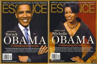 barack Michelle Obama 2 Special Collectors Essence Magazines 2009