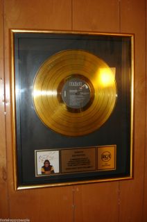 RARE Ronnie Milsap Gold Sales Award RIAA Certified RCA Award