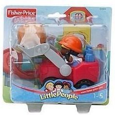 Fisher Price Little People Micheal and Bulldozer NIP