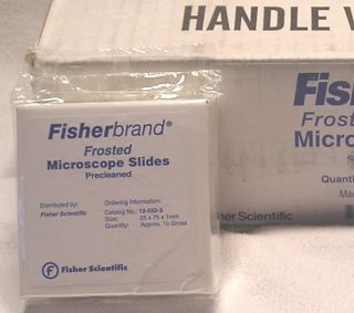 Fisherbrand Frosted Precleaned Microscope Slides