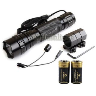 UltraFire 6V Military CR123A Tactical Xenon Flashlight Torch Mount Set
