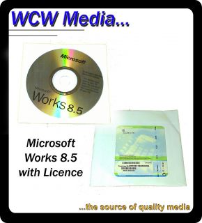 Microsoft Works 8 5 New SEALED with LICENCE