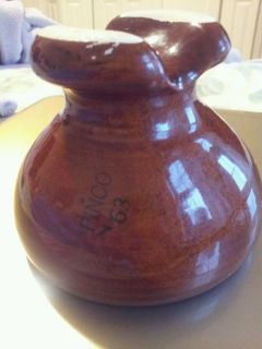 Antique Stoneware Insulator Pinco