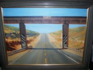 2005 FRAMED PAINTING BY PAUL MILOSEVICH   WEST TEXAS REALISM STYLE