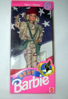 Mattel Stars N Stripes Army Barbie Doll 1234 1992 Vintage