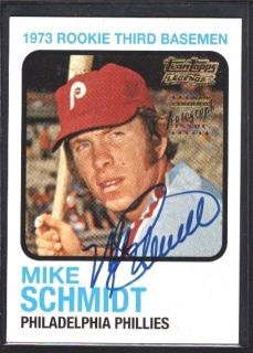 Mike Schmidt $150 1973 Rookie Auto Phillies SP 2001 Team Topps Legends