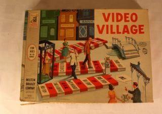 Vintage Game Video Village by Milton Bradley 1960 Made in USA