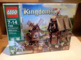 LEGO 7189 Kingdoms Mill Village Raid Retired Set Sealed In Box MISB