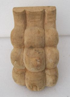 Single Large Oversize Carved Oak Claw Foot Furniture Leg