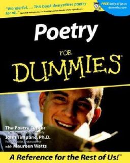 Poetry for Dummies by Poetry Center Staff and John Timpane 2001