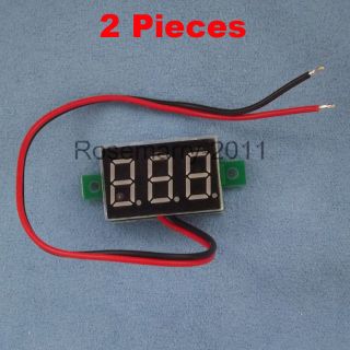 PCS Mini 3 Digital LED DC 2 5 30V RED Volt Voltage Meter Voltmeter