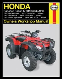 Honda Rancher, Recon and TRX250EX ATVs 2010, Paperback