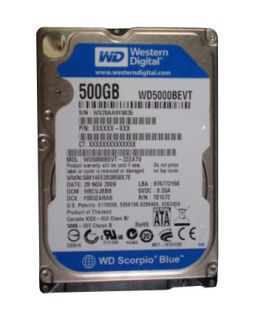 Western Digital Scorpio Blue 500 GB,Internal,5400 RPM,2.5 WD5000BEVT