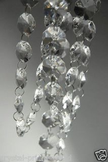 Newly listed 6 FT CLEAR CHRISTMAS TREE CRYSTAL GARLAND CHAIN VERY HIGH