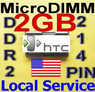 MicroDIMM for HTC Shift X9500 X9501 X9000 2G 2048MB memory 214PIN NEW