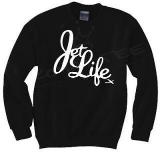 Jet Life Crewneck Sweater Wiz Khalifa Obey Dope JDM HUF G6 Skate