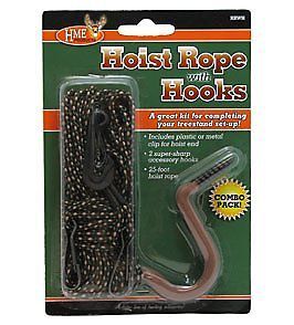 HME Products Hoist Rope With Hooks Tree Stand Hoist Rope and Hooks