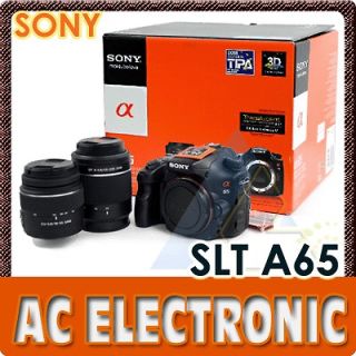 Sony A65 SLT A65 With 18 55mm 29 Piece Pro Kit + 5 Years Warranty