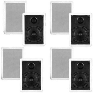 Pair 5.25 In Wall Surround Sound Speakers New 4TS50W